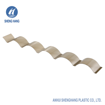 UL94 V2 Brown Corrugated Polycarbonate Sheet UV Coating  Roof Panel