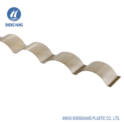 White Corrugated Polycarbonate Pc Sheet Unbreakable UL94 V0 ASTM D696
