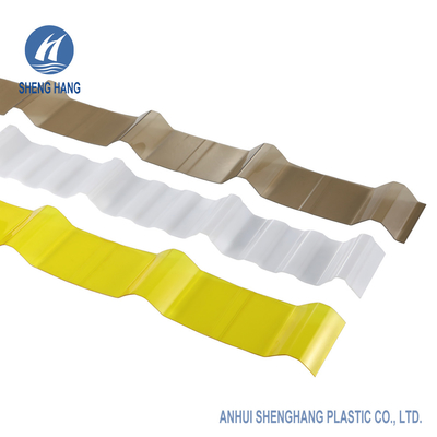 Lightweight Corrugated Wavy Polycarbonate Sheet Plastic Panels 0.8mm To 3mm