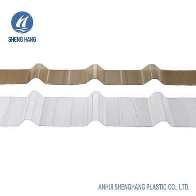 Roofing Opaque Corrugated Polycarbonate Sheet 3.28ft ASTM E84 Fireproof