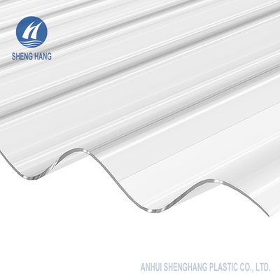 Roofing Opaque Corrugated Polycarbonate Sheet 3.28ft ASTM E84 Fireproof