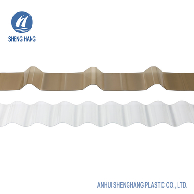 3.9ft Tinted Ribbed Corrugated Polycarbonate Sheet Plastic Roofing Waterproof