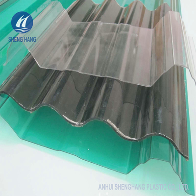  Plastic Clear Corrugated Polycarbonate Roof Panel For Greenhouse W900mm