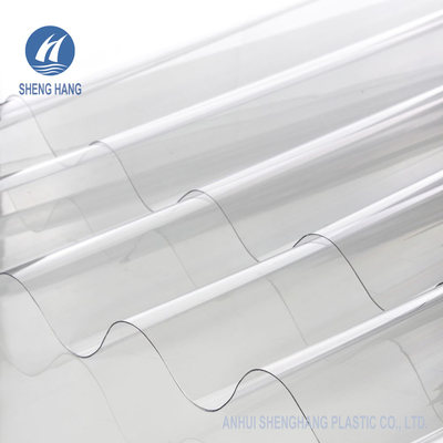  Plastic Clear Corrugated Polycarbonate Roof Panel For Greenhouse W900mm