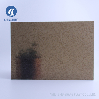 ASTM D638 Clear Embossed Polycarbonate Sheets UV Coating PC UL94 V2