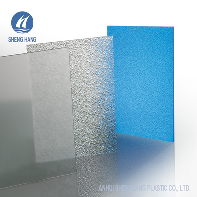 ASTM D638 Clear Embossed Polycarbonate Sheets UV Coating PC UL94 V2