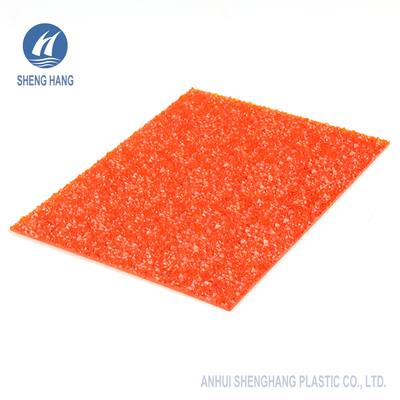 2mm Diamond Solid And Textured Polycarbonate Sheets 50 Micron UV Resistant Coated