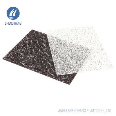 2000*3000mm Colored Embossed Polycarbonate Sheet Diamond Bronze Orange