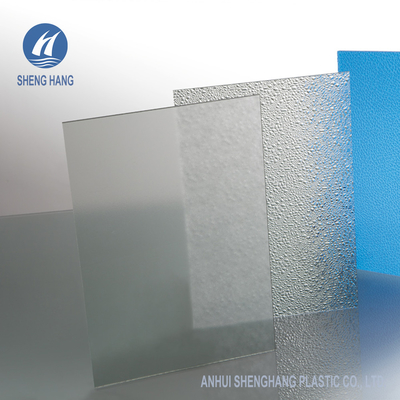 UV Protected Fine Velvet Frosted Polycarbonate Sheet Matte Plastic Board 1.8mm SGS