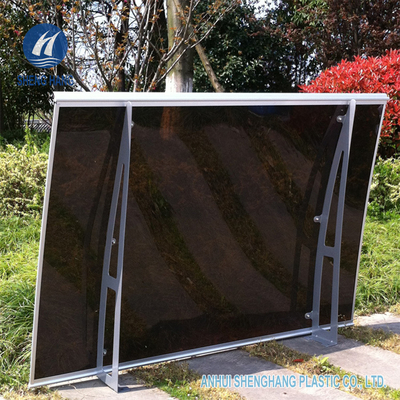 55'' X 35&quot; Curved Poly Carbonate Canopy Alu Bracket Window Door Awning