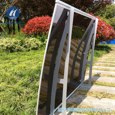 55'' X 35&quot; Curved Poly Carbonate Canopy Alu Bracket Window Door Awning
