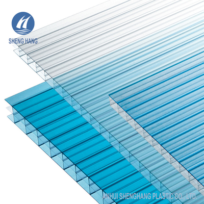 2.1*6m Lightweight Polycarbonate Hollow Sheet Antifire For Roofing Board