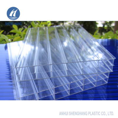 2.1*6m Lightweight Polycarbonate Hollow Sheet Antifire For Roofing Board