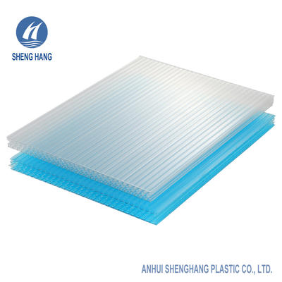 UV Protection 50um Honeycomb Polycarbonate Roof Panels 10mm Multiwall Lightweight