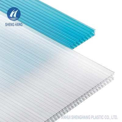 UV Protection 50um Honeycomb Polycarbonate Roof Panels 10mm Multiwall Lightweight