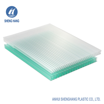 Anti Impact Greenhouse Honeycomb Polycarbonate Sheet Cellular SGS 80um UV Coated