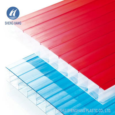 Hollow X Structure Multiwall Polycarbonate Roofing Sheet 25mm 5 Wall PC