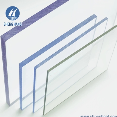 Transparent Plastic  Polycarbonate Roof Panels Double Sided UV 1.2mm To 25mm