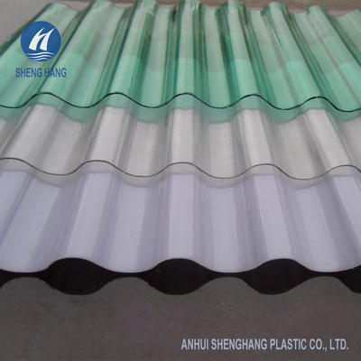 Aging Resistance Corrugated Polycarbonate Roofing Panel 0.8mm 1.0mm