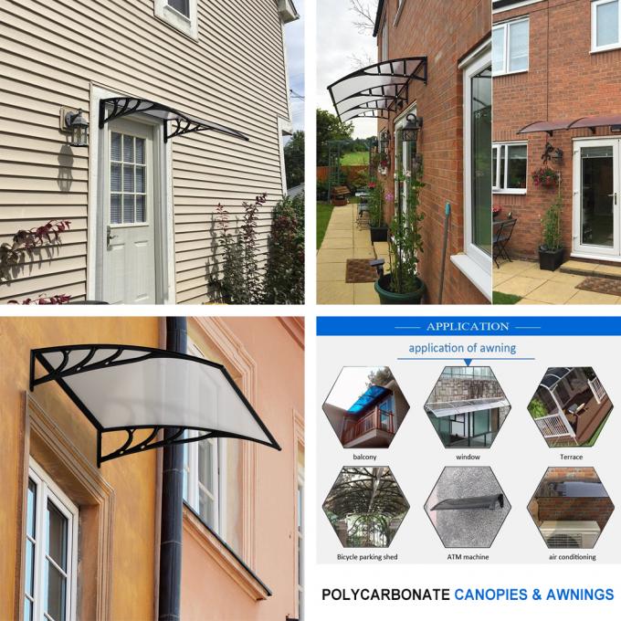 Pc Canopy Modern Design Plastic Patio Gazebo Canopy Outdoor Polycarbonate PC Awning