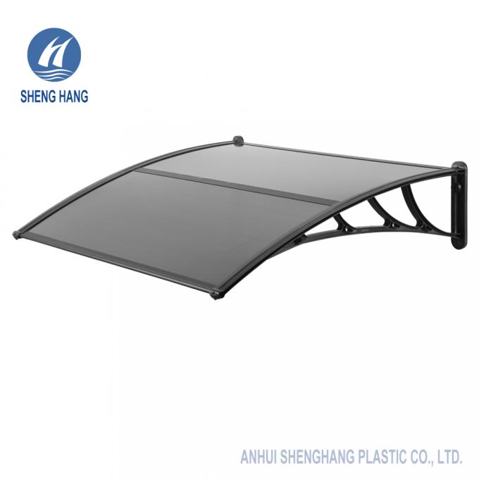 Clear Polycarbonate Window Awnings Plastic Door Canopies Sun Snow